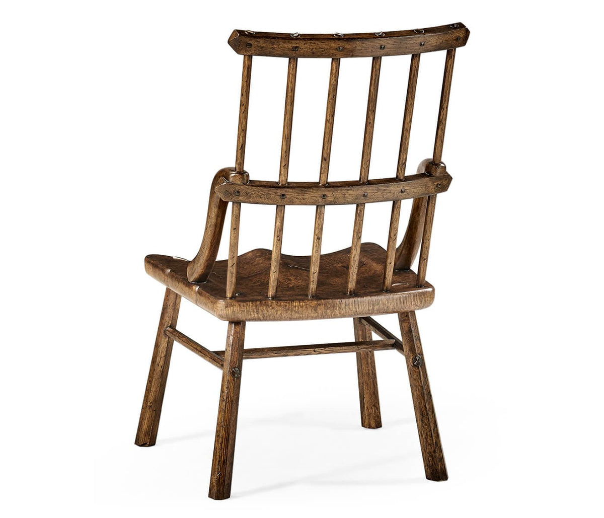 Jonathan Charles Dining Forest Rustic Tudor Oak Dining Chair House of Isabella UK