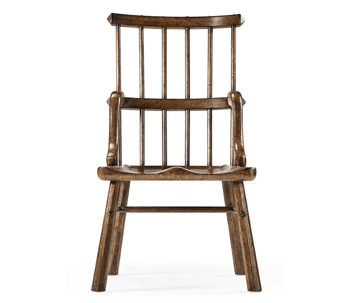 Jonathan Charles Dining Forest Rustic Tudor Oak Dining Chair House of Isabella UK