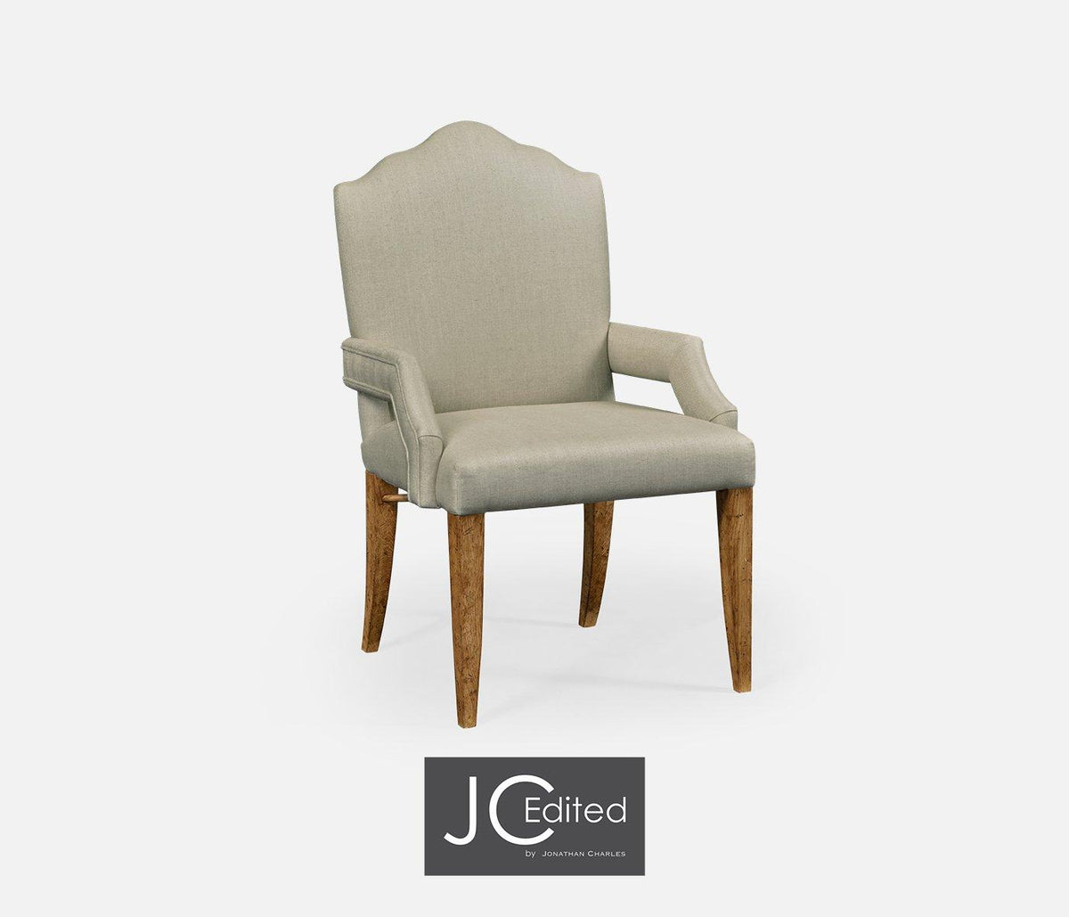 Jonathan Charles Dining High Back Dining Armchair with Chestnut Leg - MAZO House of Isabella UK