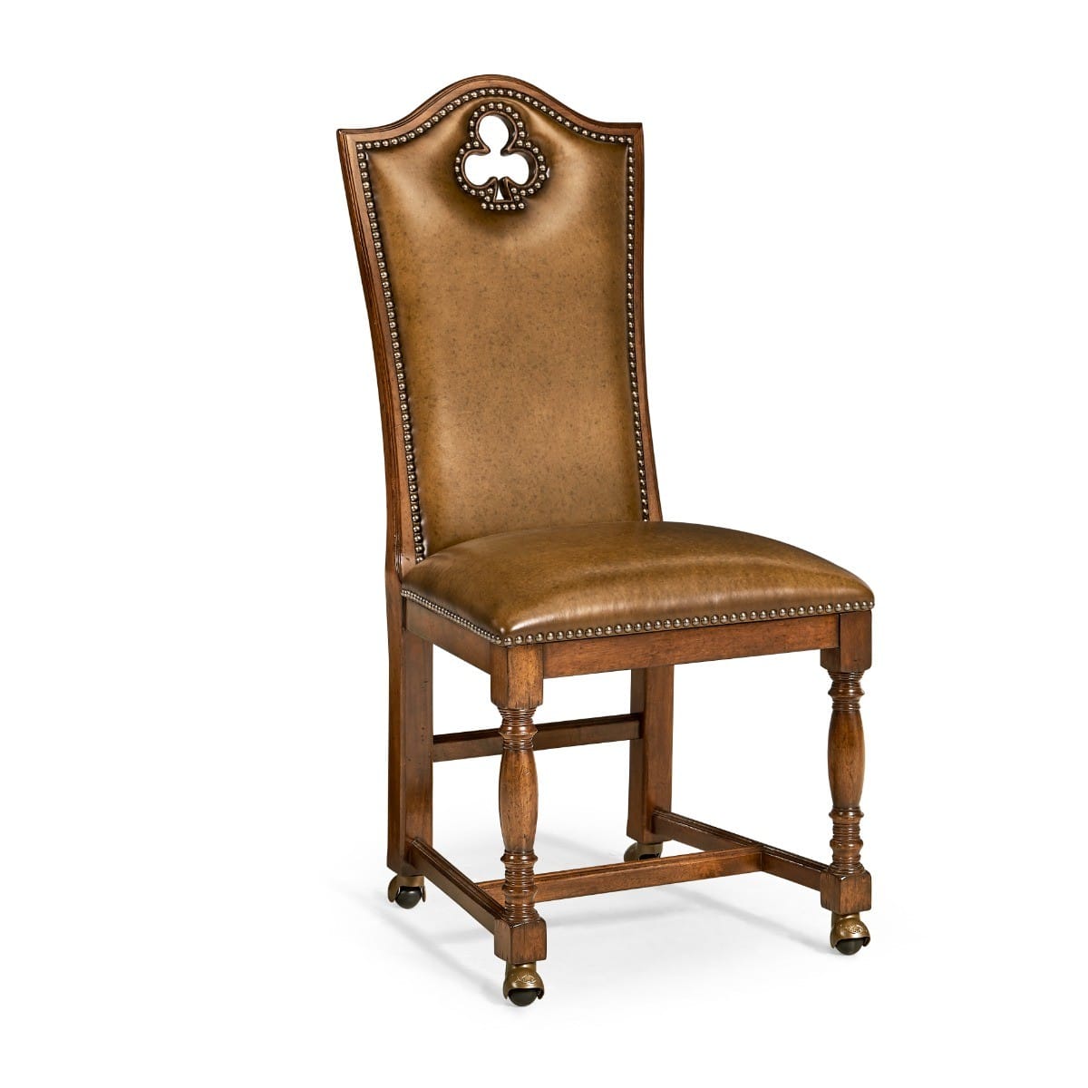 Jonathan Charles Dining High Back Playing Card "Club" Side Chair House of Isabella UK