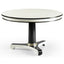 Jonathan Charles Dining Lacquered White Round Dining Table 122cm House of Isabella UK