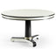 Jonathan Charles Dining Lacquered White Round Dining Table 153cm House of Isabella UK