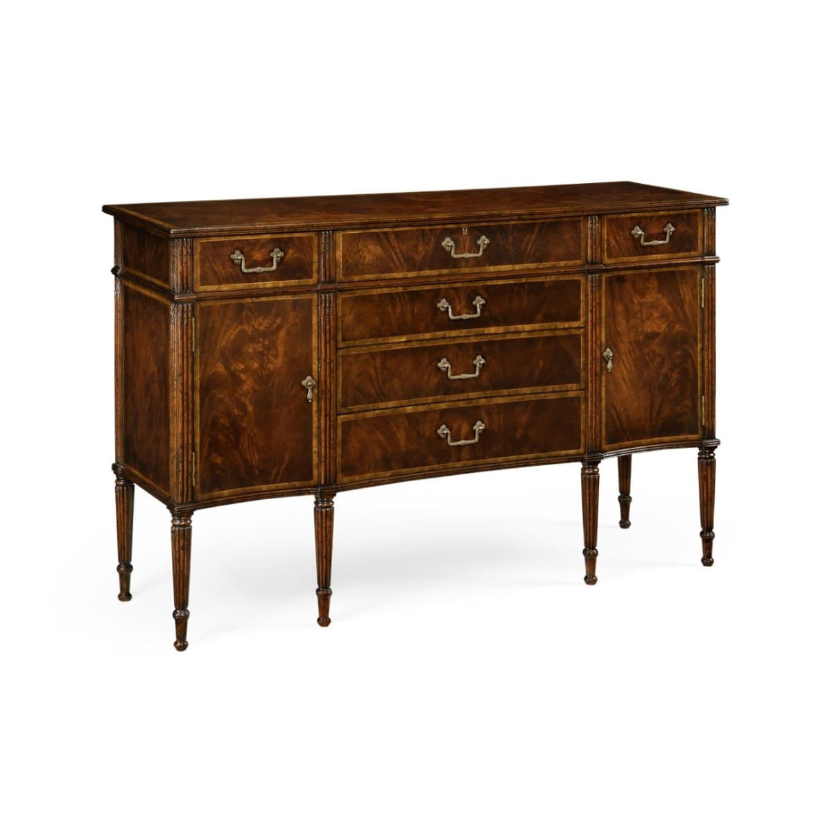 Jonathan Charles Dining Mahogany Sideboard with Shallow Curved Doors House of Isabella UK