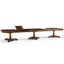 Jonathan Charles Dining Mahogany Triple Pedestal Extending Dining Table - 402.2 - 514.4cm House of Isabella UK