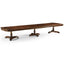 Jonathan Charles Dining Mahogany Triple Pedestal Extending Dining Table - 402.2 - 514.4cm House of Isabella UK