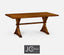 Jonathan Charles Dining Medium Dining Table Rustic in Country Walnut House of Isabella UK