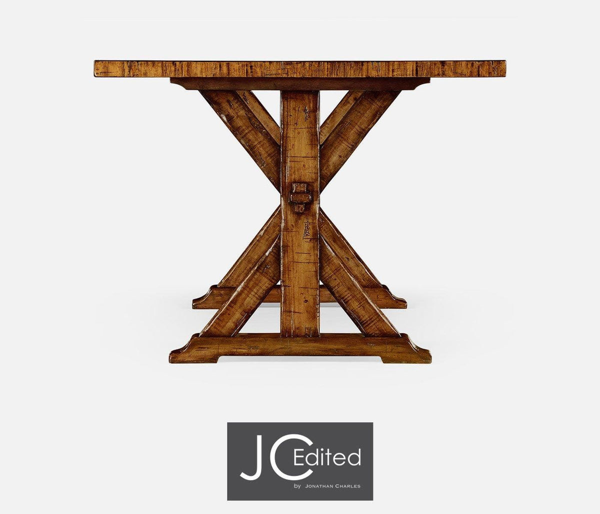 Jonathan Charles Dining Medium Dining Table Rustic in Country Walnut House of Isabella UK
