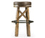 Jonathan Charles Dining Medium Driftwood Round Bar Stool Rustic House of Isabella UK