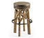 Jonathan Charles Dining Medium Driftwood Round Bar Stool Rustic House of Isabella UK