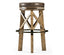 Jonathan Charles Dining Medium Driftwood Round Bar Stool Rustic House of Isabella UK