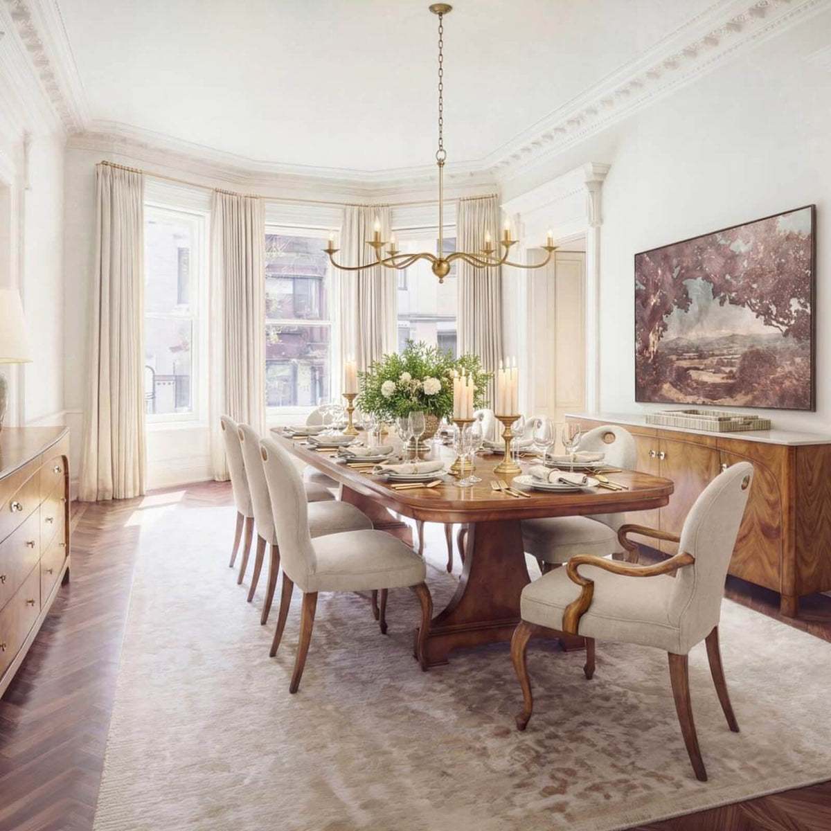 Jonathan Charles Dining Orsman Extending Dining Table - 218-320cm House of Isabella UK