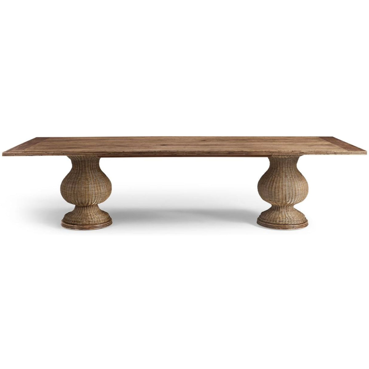 Jonathan Charles Dining Palm Court Rattan Dining Table - Large 305cm House of Isabella UK