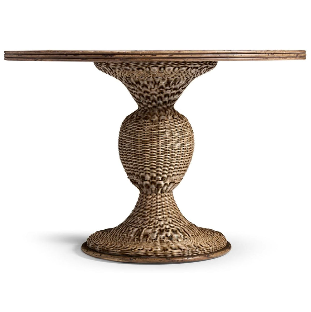Jonathan Charles Dining Palm Court Rattan Round Dining Table House of Isabella UK