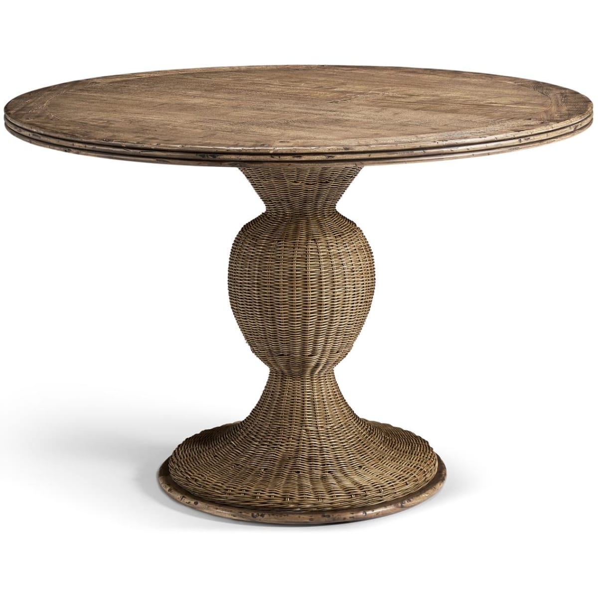 Jonathan Charles Dining Palm Court Rattan Round Dining Table House of Isabella UK
