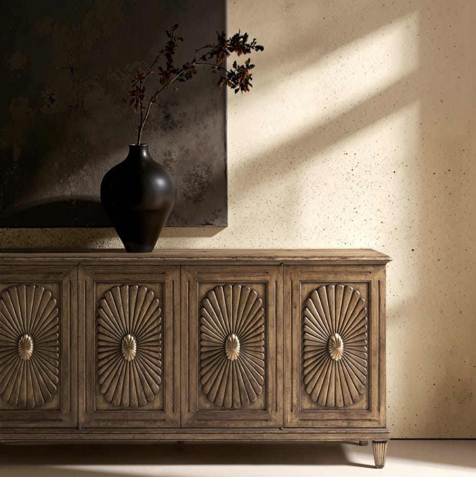 Jonathan Charles Dining Palm Court Sunburst Sideboard House of Isabella UK