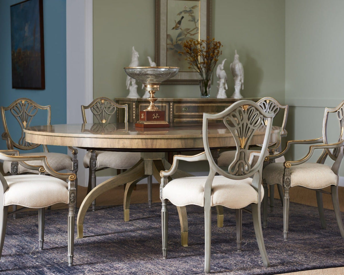 Jonathan Charles Dining Round 72" Bleached Walnut Dining Table House of Isabella UK