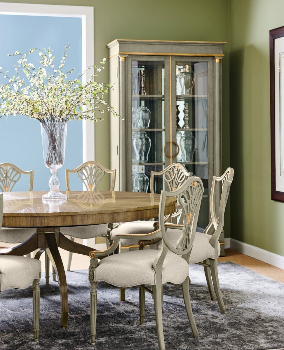Jonathan Charles Dining Round 72" Bleached Walnut Dining Table House of Isabella UK