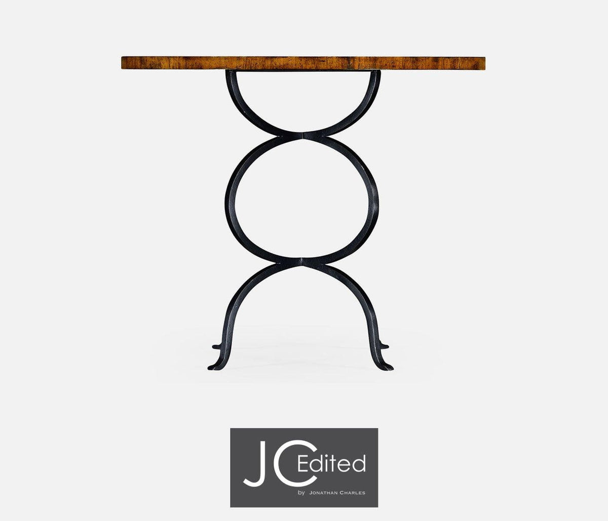 Jonathan Charles Dining Round Bistro Centre Table Rustic - Country Walnut House of Isabella UK