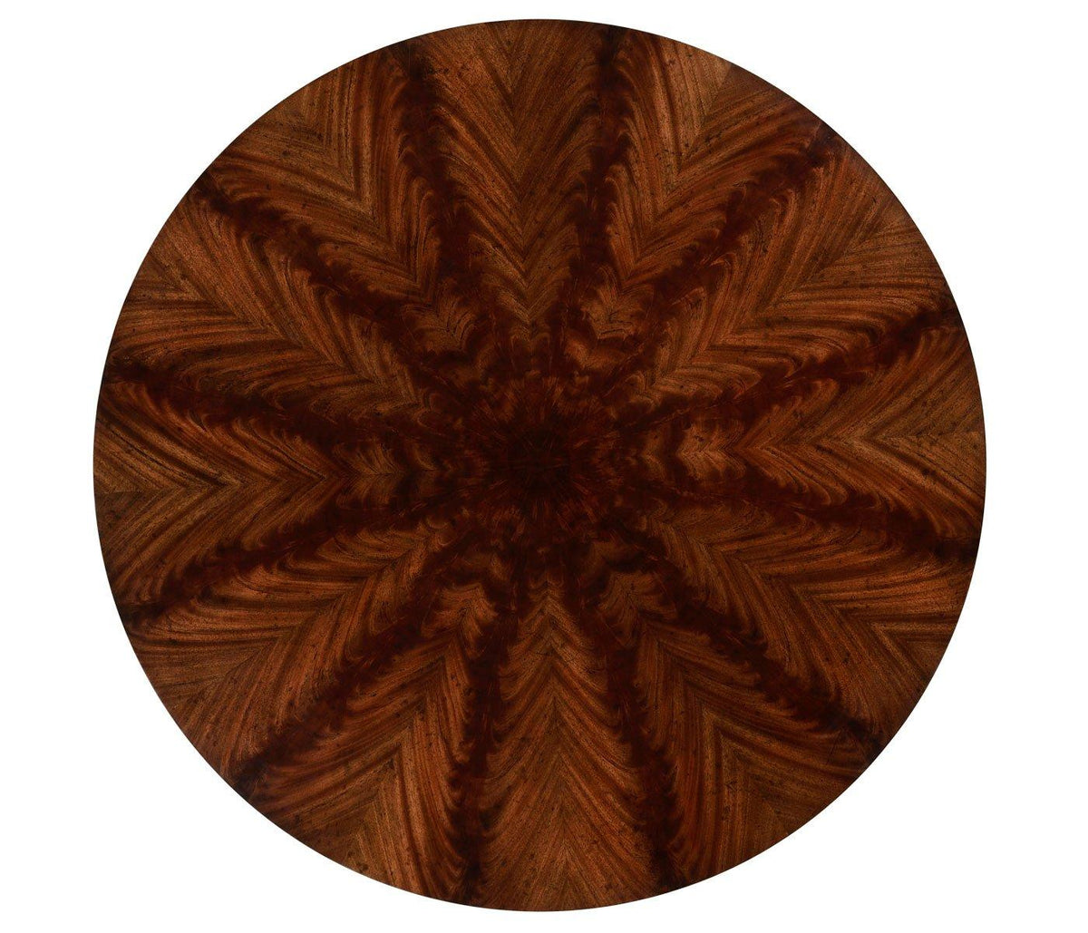 Jonathan Charles Dining Round Dining Table Biedermeier Mahogany House of Isabella UK
