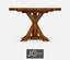Jonathan Charles Dining Round Dining Table Rustic in Country Walnut House of Isabella UK