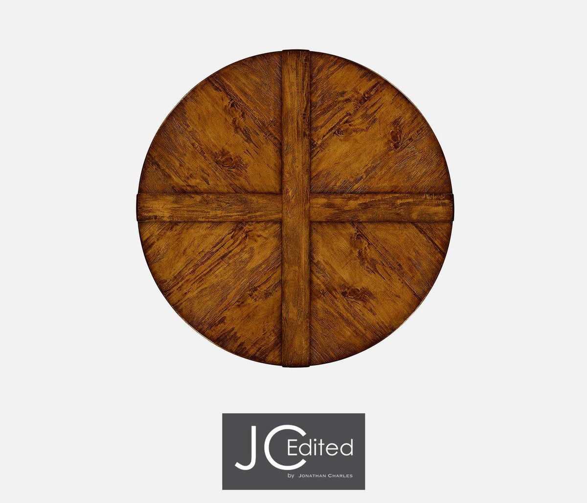 Jonathan Charles Dining Round Dining Table Rustic in Country Walnut House of Isabella UK