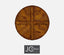 Jonathan Charles Dining Round Dining Table Rustic in Country Walnut House of Isabella UK