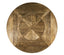 Jonathan Charles Dining Round Dining Table Rustic with Lazy Susan in Medium Driftwood House of Isabella UK