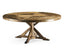 Jonathan Charles Dining Round Dining Table Rustic with Lazy Susan in Medium Driftwood House of Isabella UK