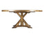 Jonathan Charles Dining Round Dining Table Rustic with Lazy Susan in Medium Driftwood House of Isabella UK
