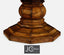 Jonathan Charles Dining Round Dining Table Rustic with Self-Storing Leaves in Country Walnut House of Isabella UK