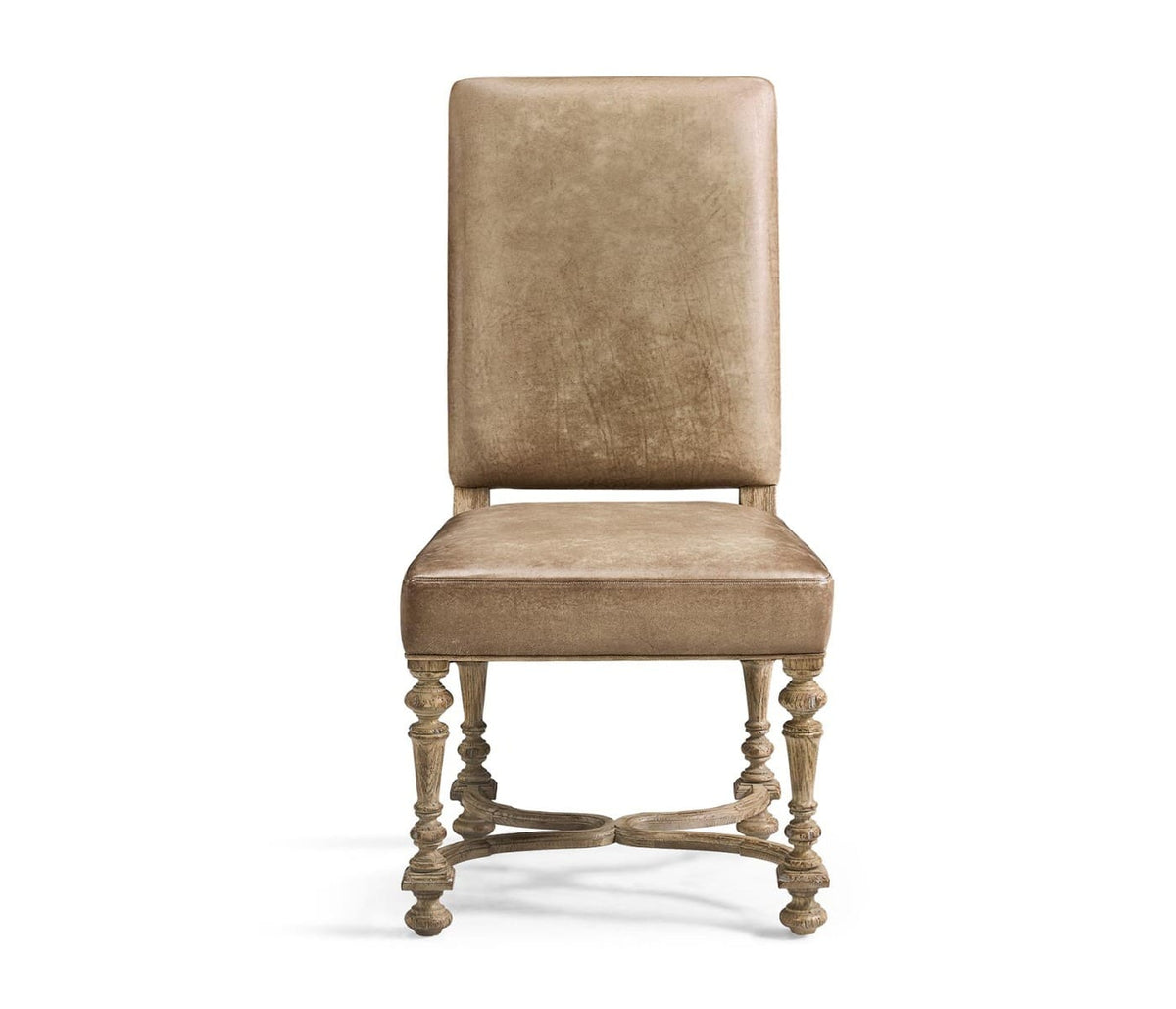 Jonathan Charles Dining Sagehill Leather Side Dining Chair House of Isabella UK