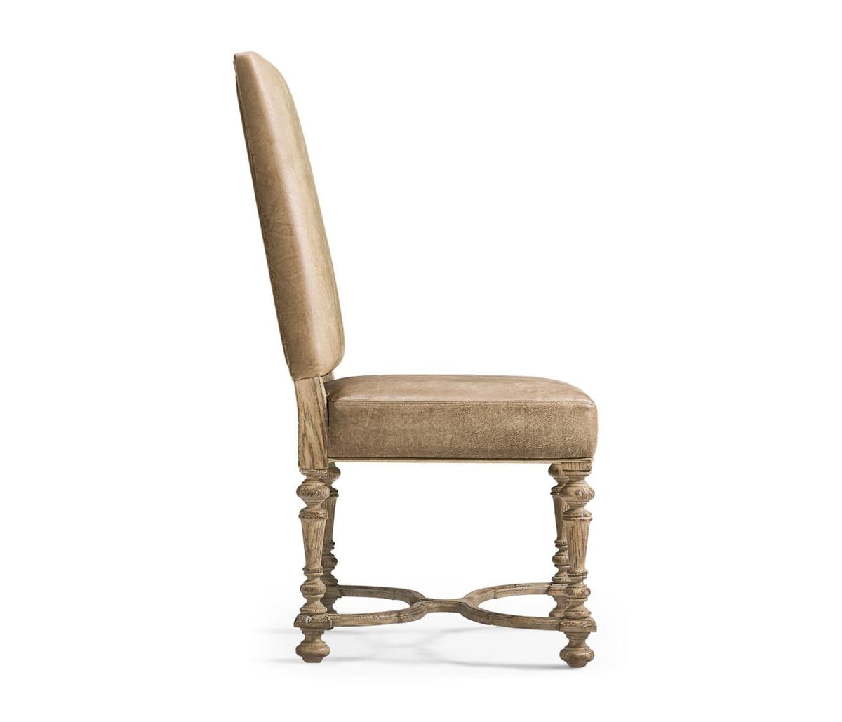 Jonathan Charles Dining Sagehill Leather Side Dining Chair House of Isabella UK