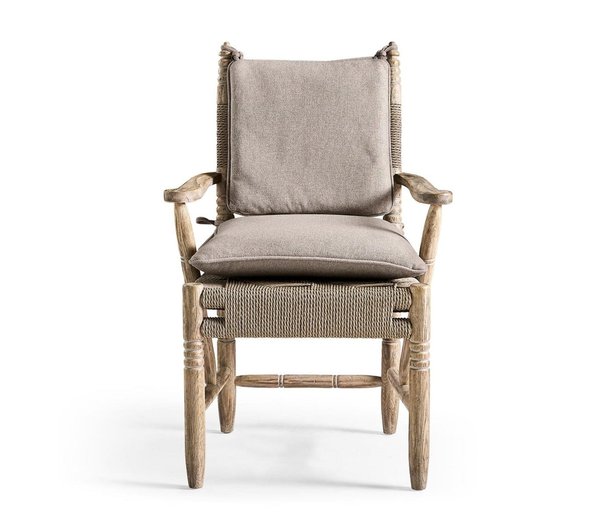 Jonathan Charles Dining Sagehill Rush Seat Arm Dining Chair House of Isabella UK