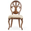 Jonathan Charles Dining Sheraton Walnut Oval Back Side Chair in Antwerp House of Isabella UK
