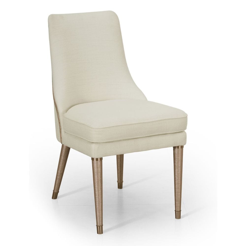 Jonathan Charles Dining Shoal Linen Upholstered Dining Chair House of Isabella UK