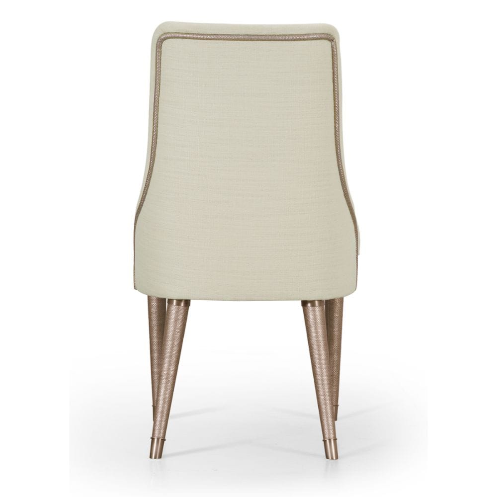 Jonathan Charles Dining Shoal Linen Upholstered Dining Chair House of Isabella UK