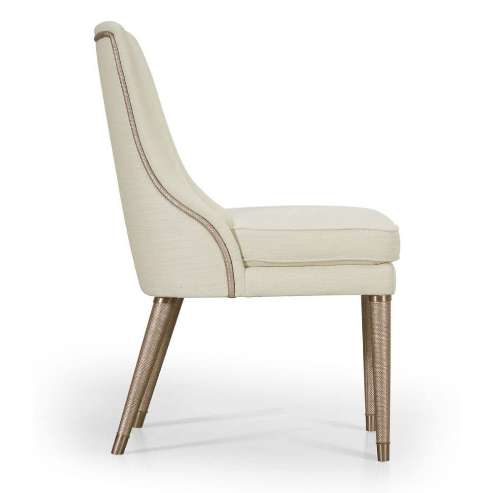 Jonathan Charles Dining Shoal Linen Upholstered Dining Chair House of Isabella UK