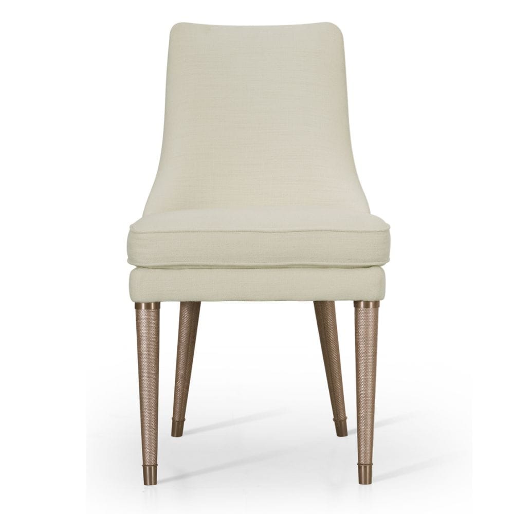 Jonathan Charles Dining Shoal Linen Upholstered Dining Chair House of Isabella UK