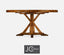 Jonathan Charles Dining Small Round Dining Table Rustic on Bracket Base in Country Walnut House of Isabella UK
