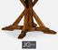 Jonathan Charles Dining Small Round Dining Table Rustic on Bracket Base in Country Walnut House of Isabella UK