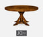 Jonathan Charles Dining Small Round Dining Table Rustic on Bracket Base in Country Walnut House of Isabella UK