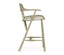 Jonathan Charles Dining Smokers Style Grey Oak Bar Stool in Leather House of Isabella UK