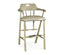 Jonathan Charles Dining Smokers Style Grey Oak Bar Stool in Leather House of Isabella UK