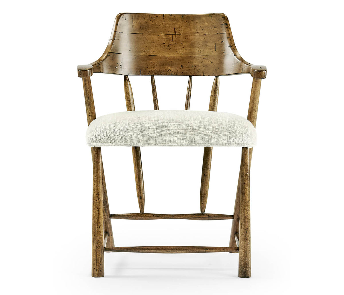 Jonathan Charles Dining Smokers Style Medium Driftwood Dining Chair in Shambala House of Isabella UK
