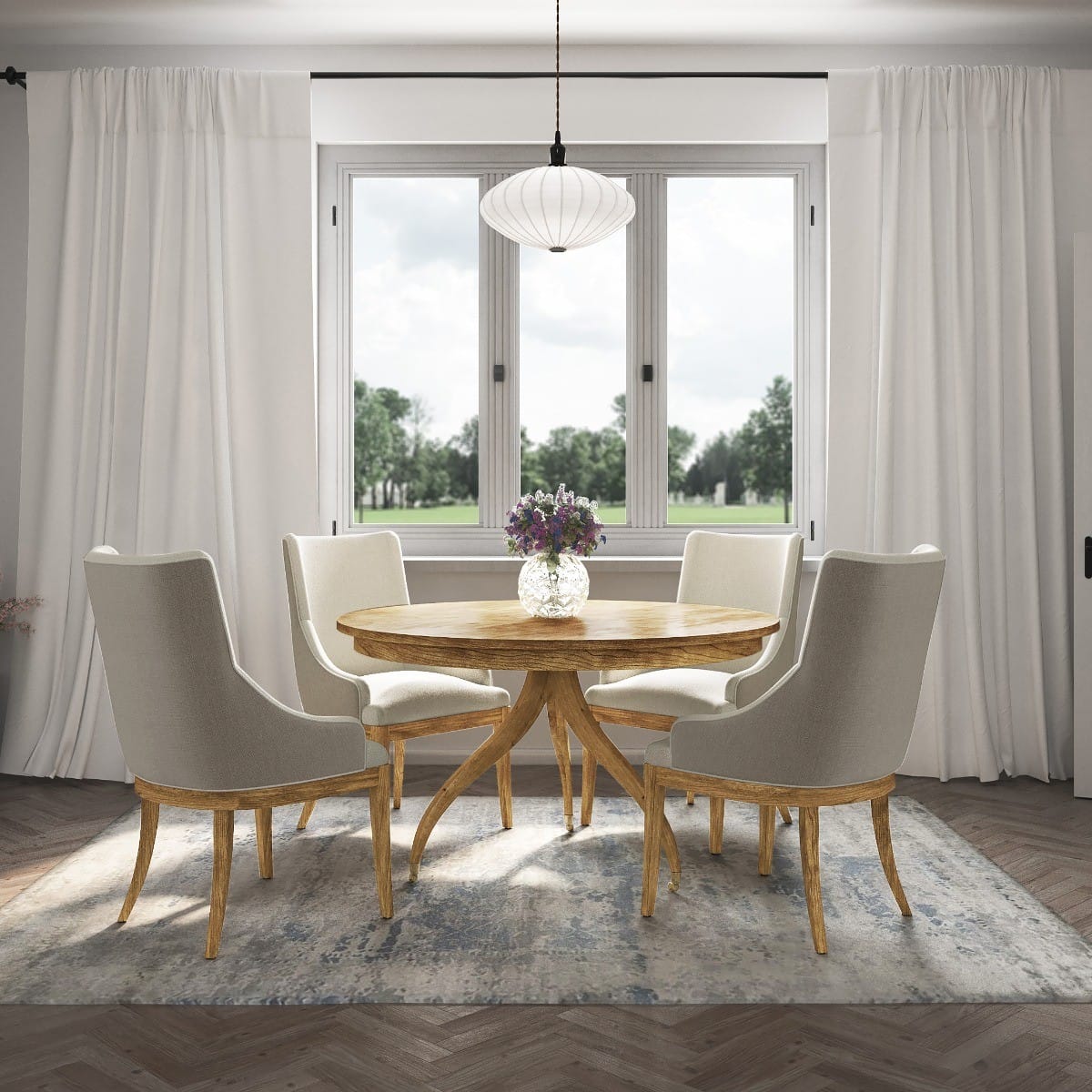 Jonathan Charles Dining Solar Extending Dining Table House of Isabella UK