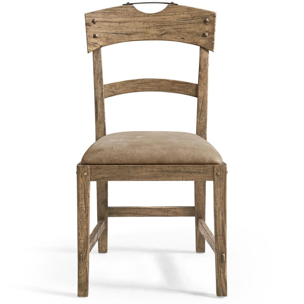 Jonathan Charles Dining Stone Ridge Leather Dining Side Chair Light House of Isabella UK
