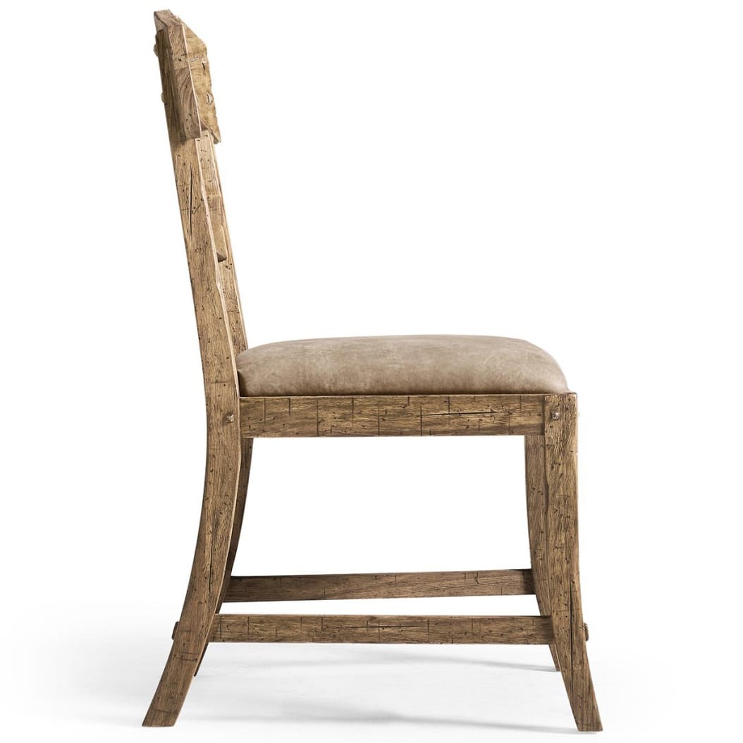 Jonathan Charles Dining Stone Ridge Leather Dining Side Chair Light House of Isabella UK