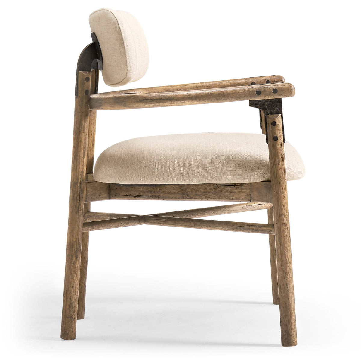 Jonathan Charles Dining Stone Ridge Upholstered Dining Arm Chair House of Isabella UK