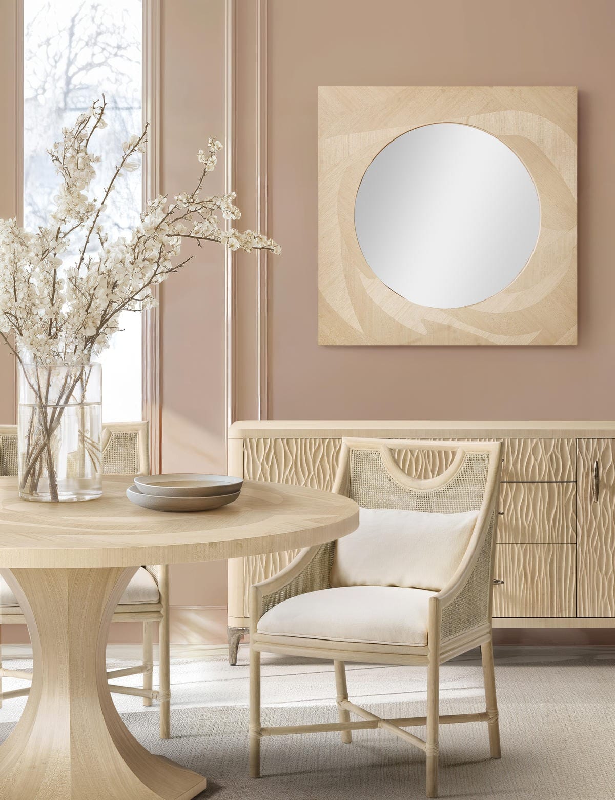 Jonathan Charles Dining Tidepool Round Dining Table 152cm House of Isabella UK