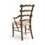 Jonathan Charles Dining Walnut "Yoke" Ladderback Arm Chair in Shambala House of Isabella UK